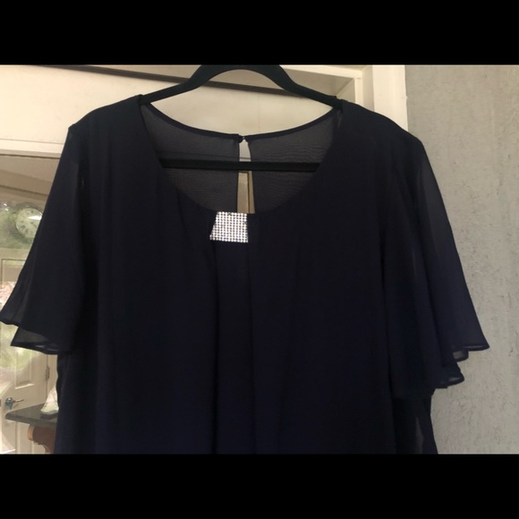 Navy Blue Evening Dress by MSK size 20W - Picture 3 of 5